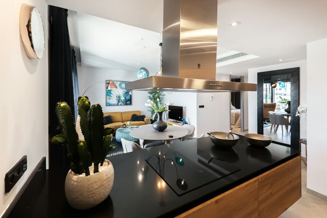 Modern kitchen with an island