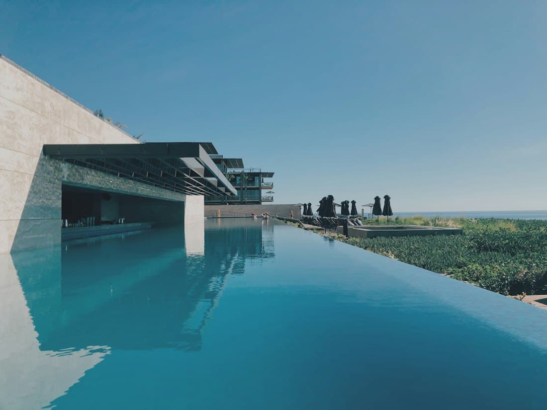 Rooftop infinity pool overlooking the city